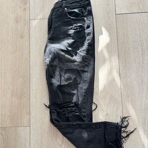 Garage Black Distressed Skinny Jeans